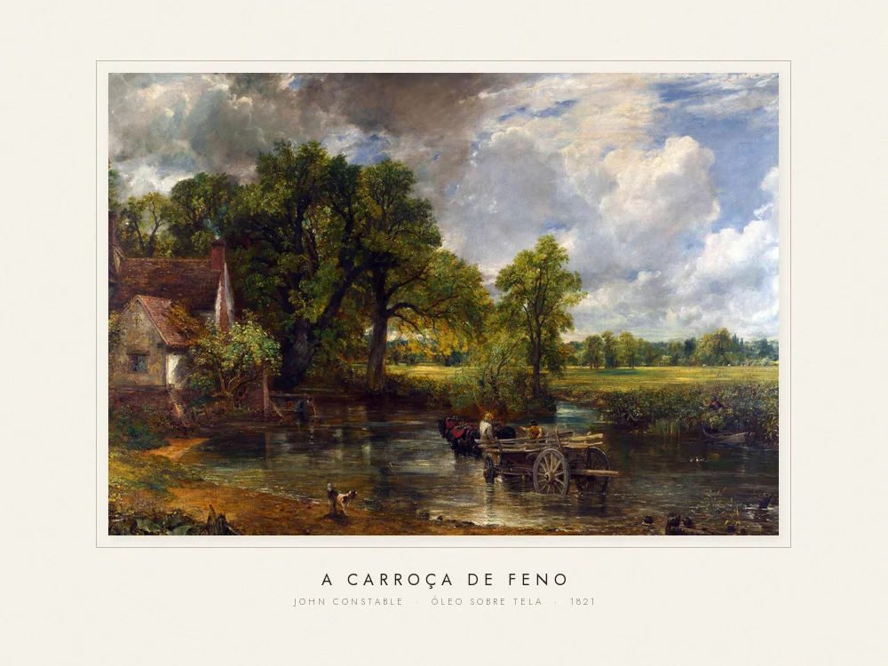 Quadro A carroça de feno, John Constable · 1821
