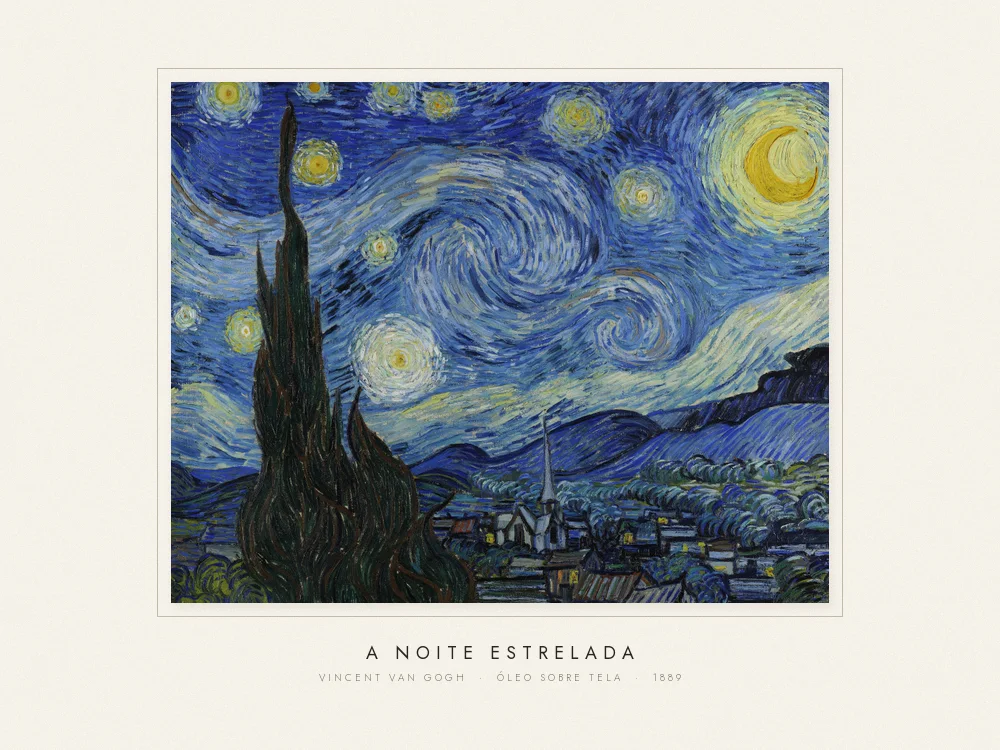 Quadro A noite estrelada