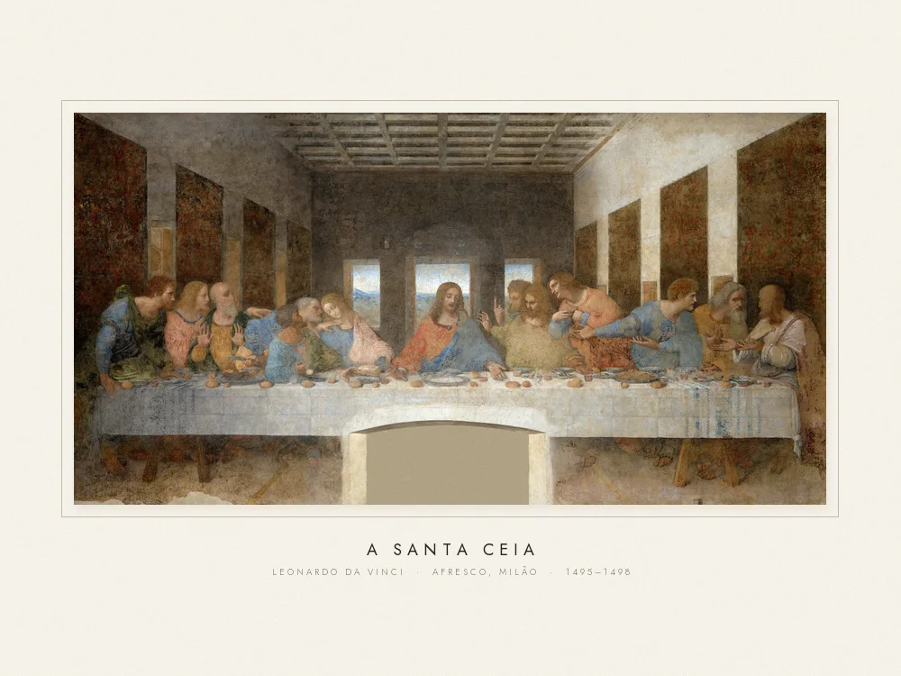 Quadro A Santa Ceia, Leonardo da Vinci · 1495–1498