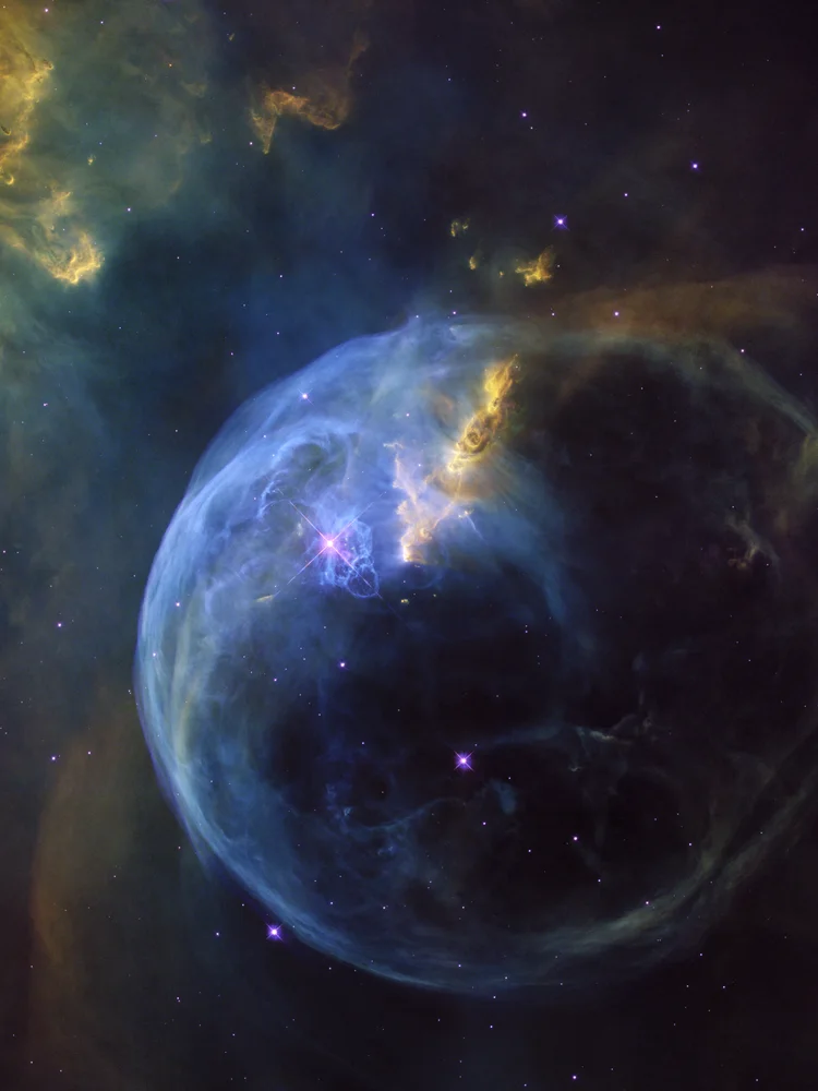 Quadro Nebulosa da Bolha, Telescópio Hubble · NASA