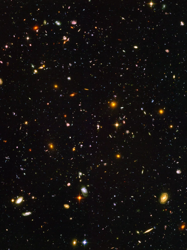Quadro Campo Ultraprofundo do Hubble, Telescópio Hubble · NASA