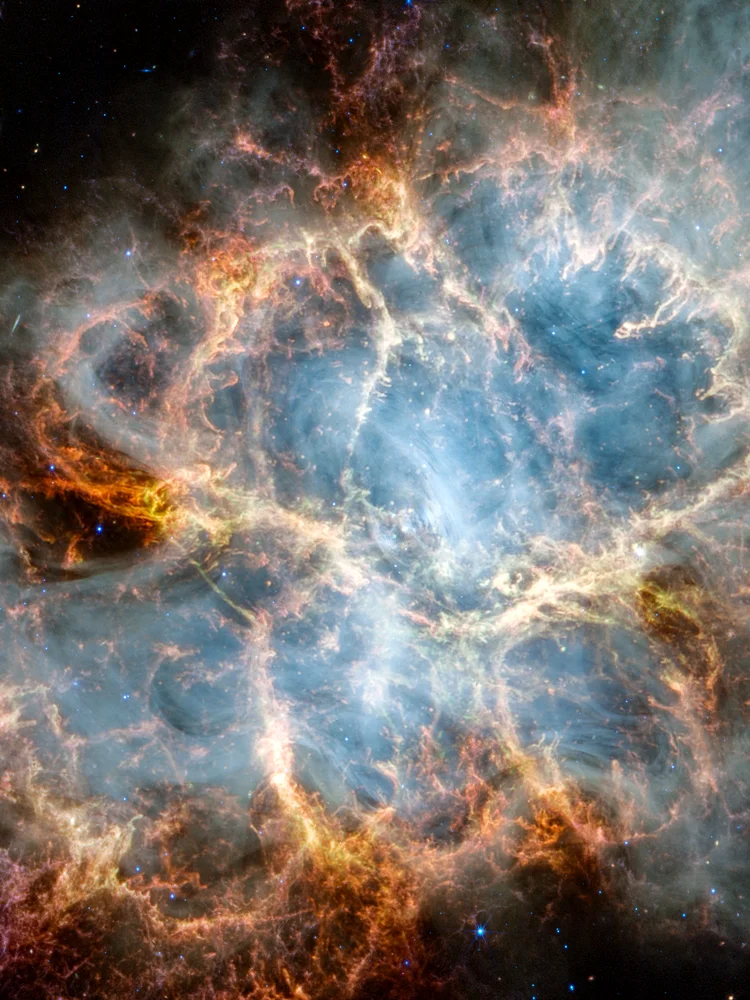Quadro Nebulosa do Caranguejo, Telescópio James Webb · NASA