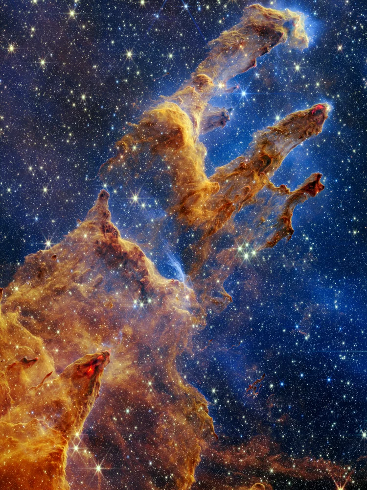 Quadro Pilares da Criação, Telescópio James Webb · NASA