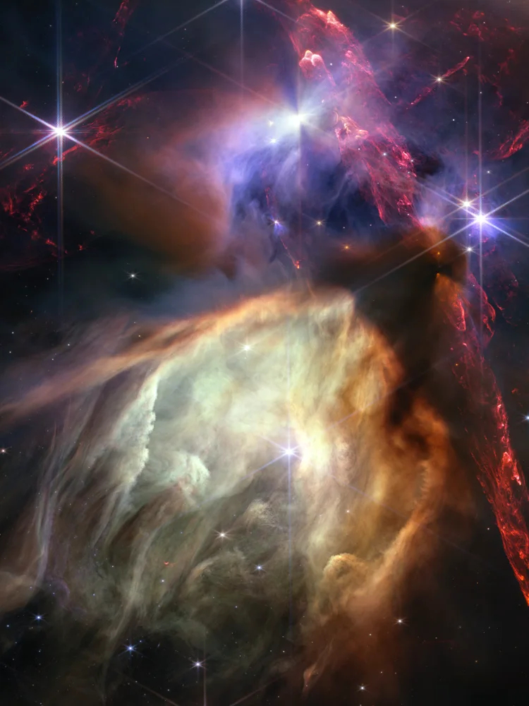 Quadro Rho Ophiuchi, Telescópio James Webb · NASA
