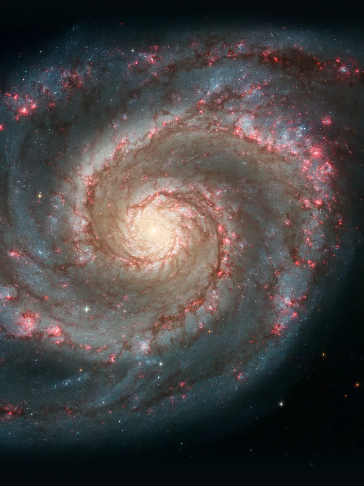 Quadro Galáxia do Rodamoinho, Telescópio Hubble · NASA